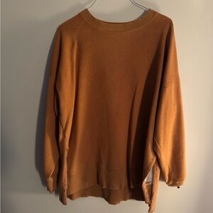 Aerie Warm Amber Crew Neck Sweater